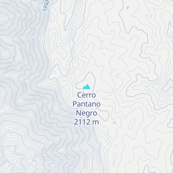 Map of Cerro Pantano Negro