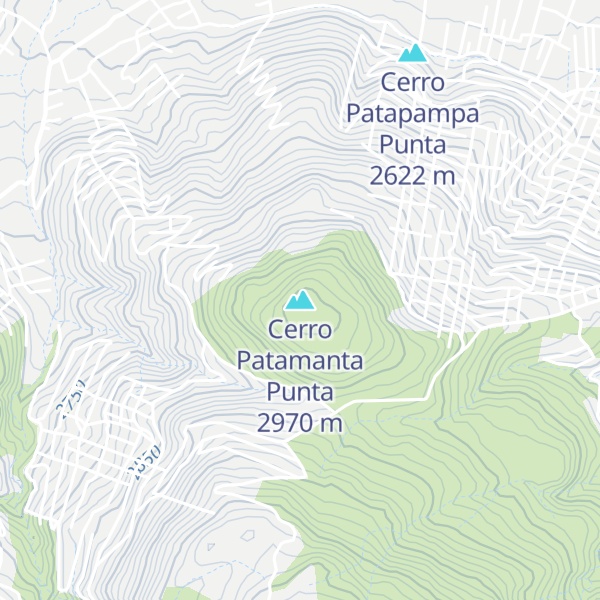 Map of Cerro Patamanta Punta