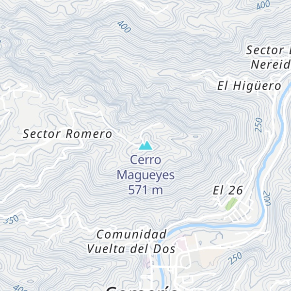 Map of Cerro Magueyes