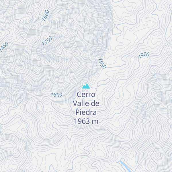 Map of Cerro Valle de Piedra
