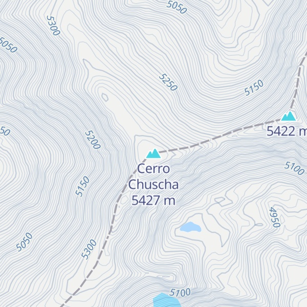 Map of Cerro Chuscha