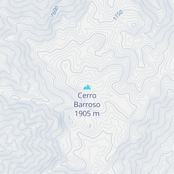 Map of Cerro Barroso