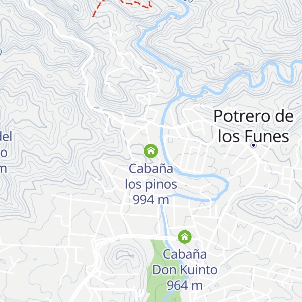 Map of Cabaña los pinos