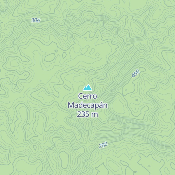Map of Cerro Madecapán