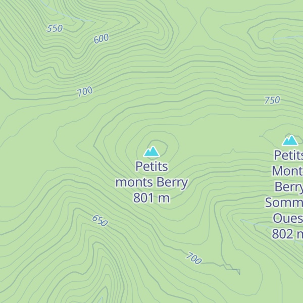 Map of Petits monts Berry