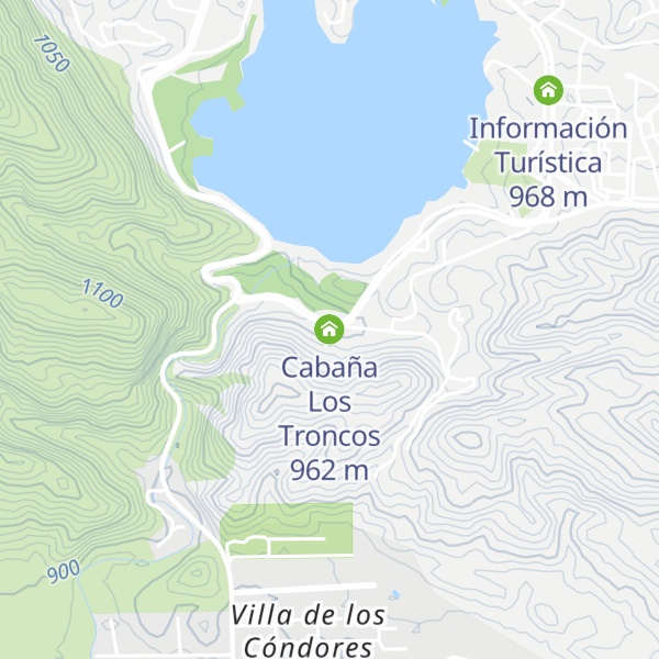 Map of Cabaña Los Troncos