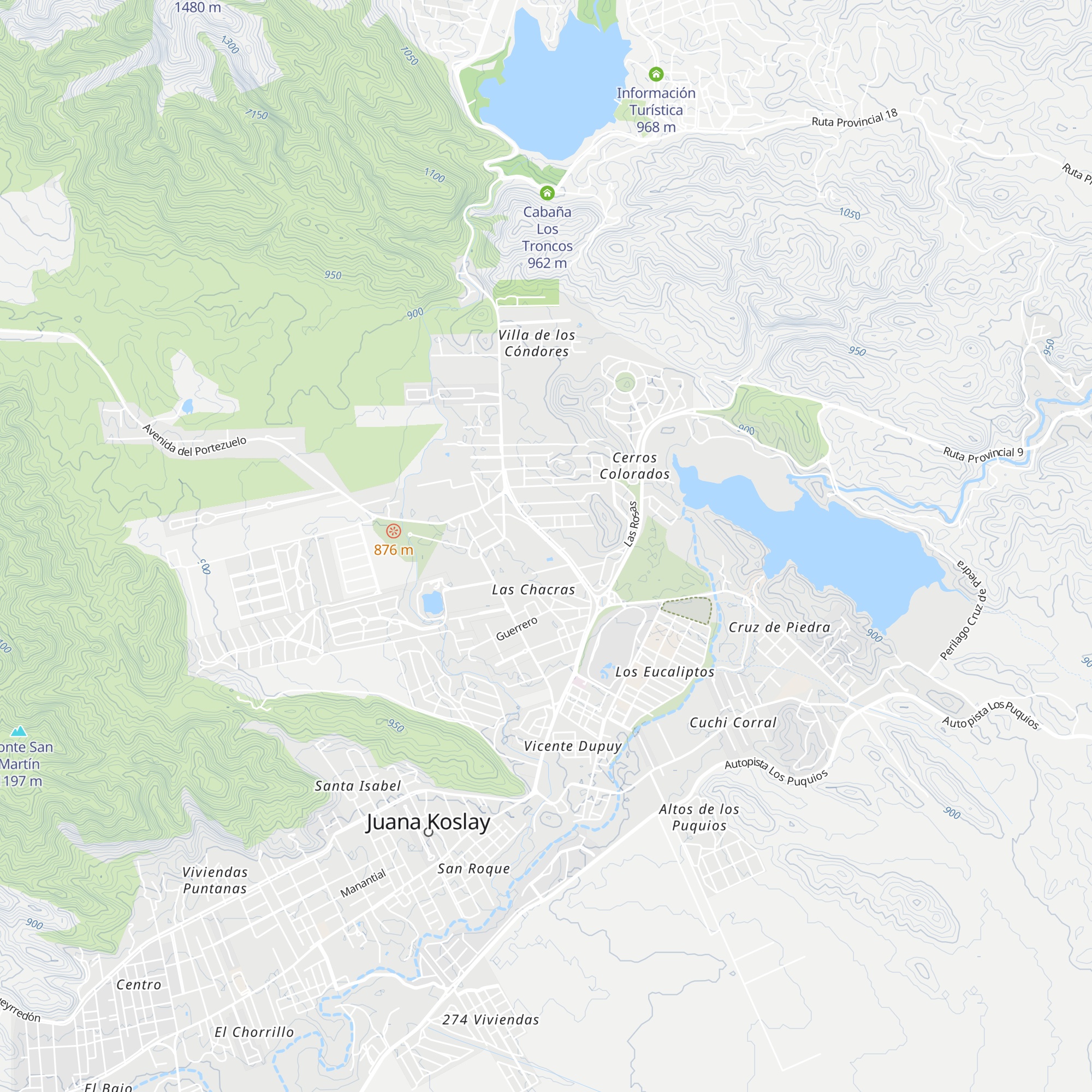La Osela map
