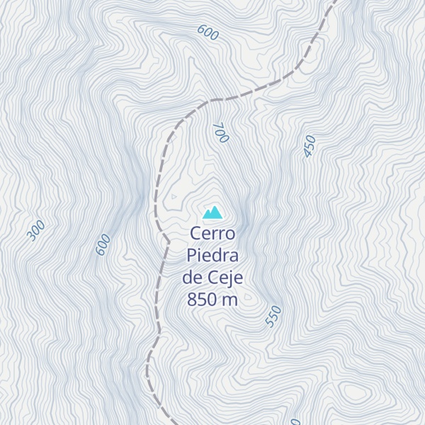 Map of Cerro Piedra de Ceje
