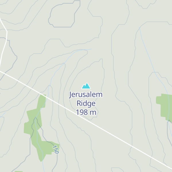 Map of Jerusalem Ridge