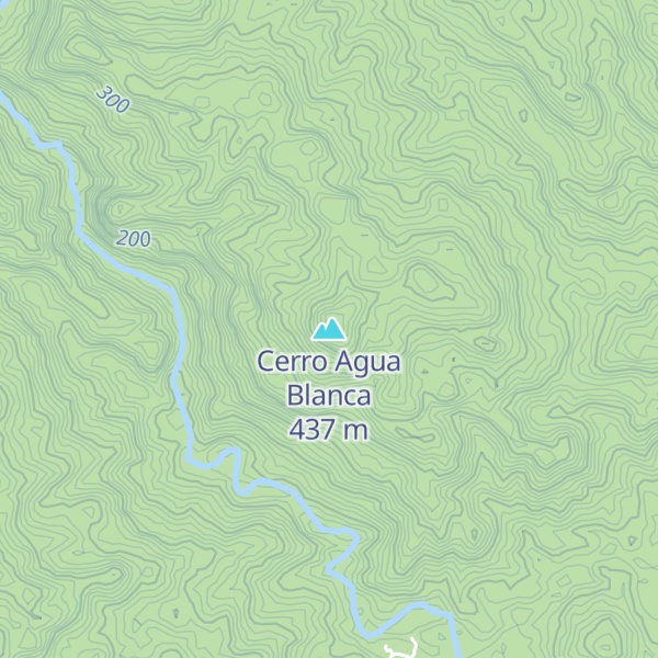 Map of Cerro Agua Blanca