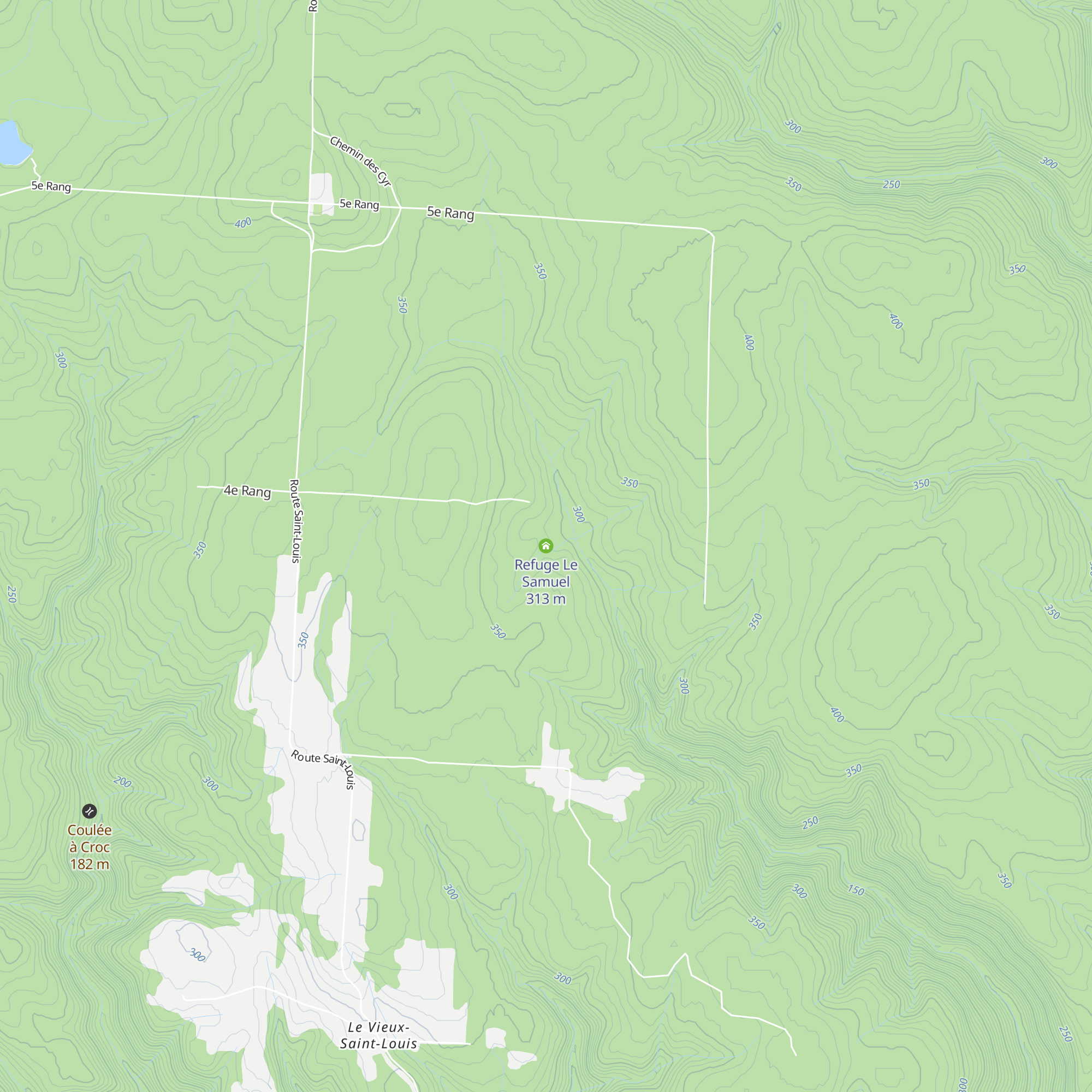 Refuge Le Samuel map