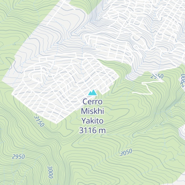 Map of Cerro Miskhi Yakito