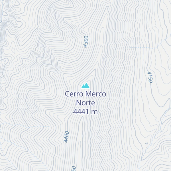 Map of Cerro Merco Norte