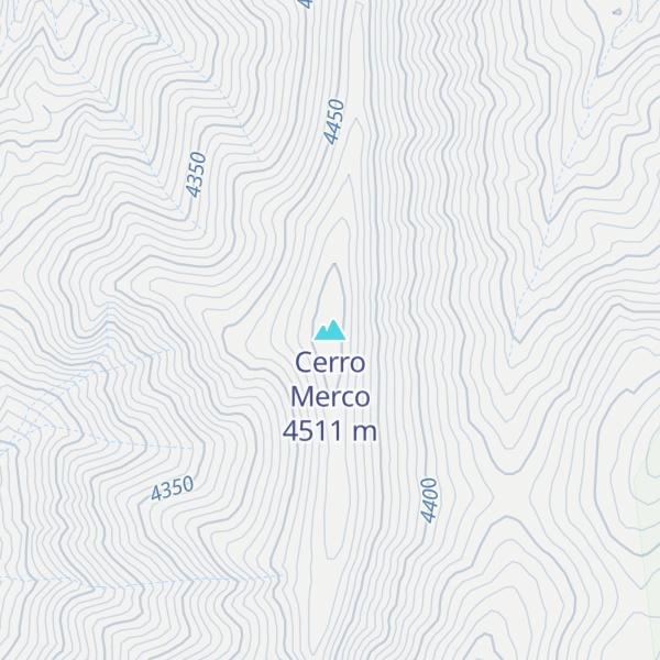 Map of Cerro Merco