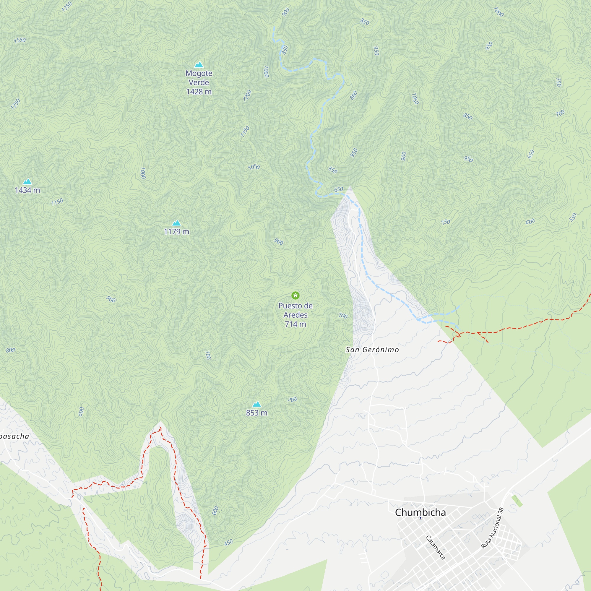 Puesto de Aredes map