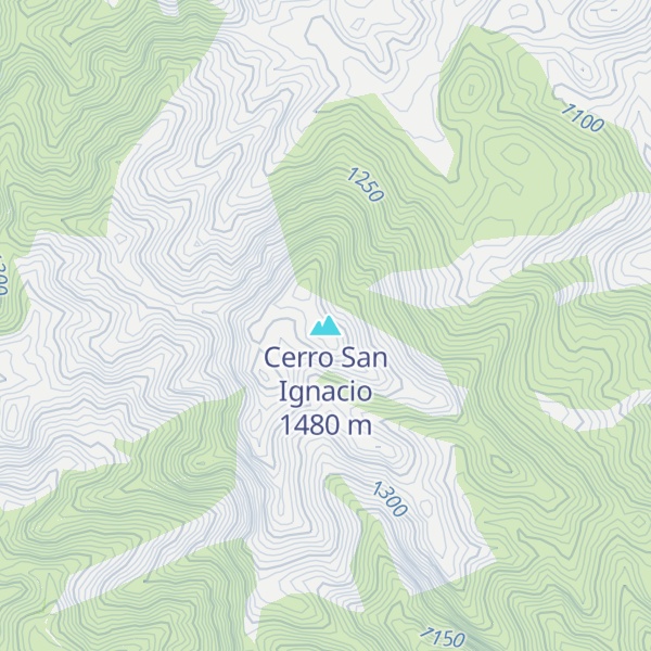 Map of Cerro San Ignacio