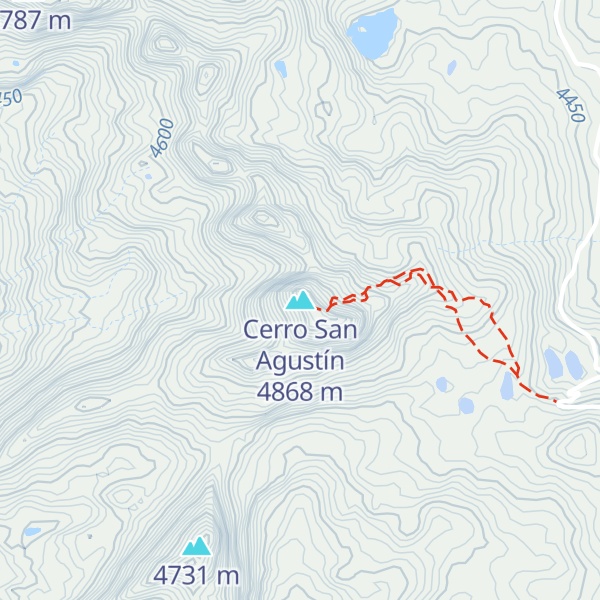 Map of Cerro San Agustín