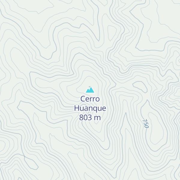 Map of Cerro Huanque
