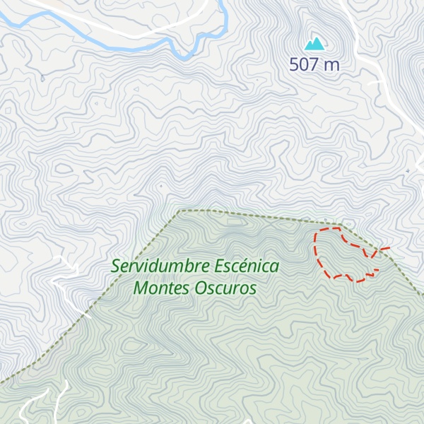Map of Las Piedras Chiquitas