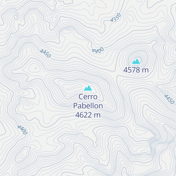 Map of Cerro Pabellon