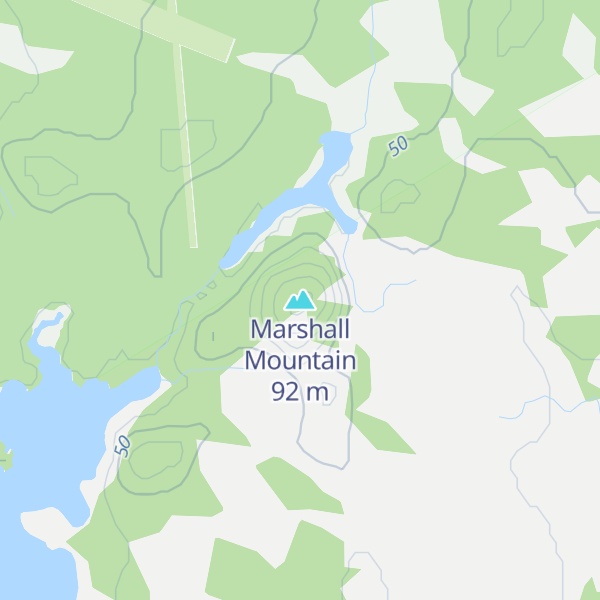 Map of Marshall Mountain