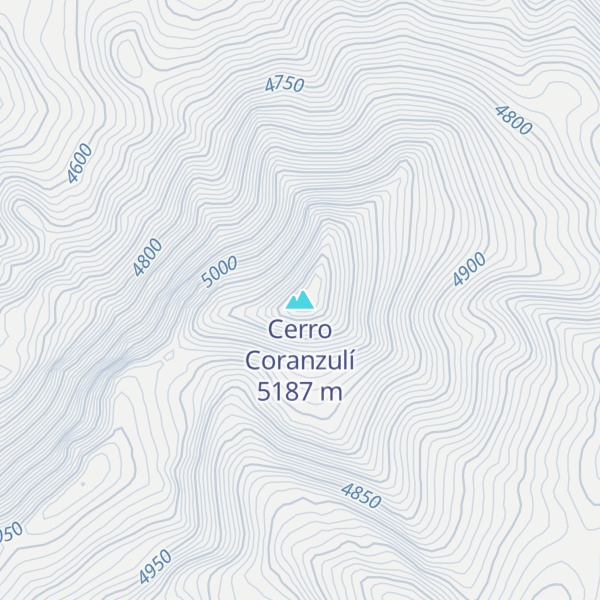 Map of Cerro Coranzulí