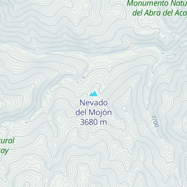 Map of Nevado del Mojón