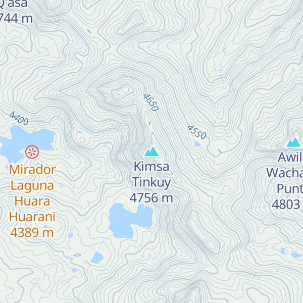 Map of Kimsa Tinkuy