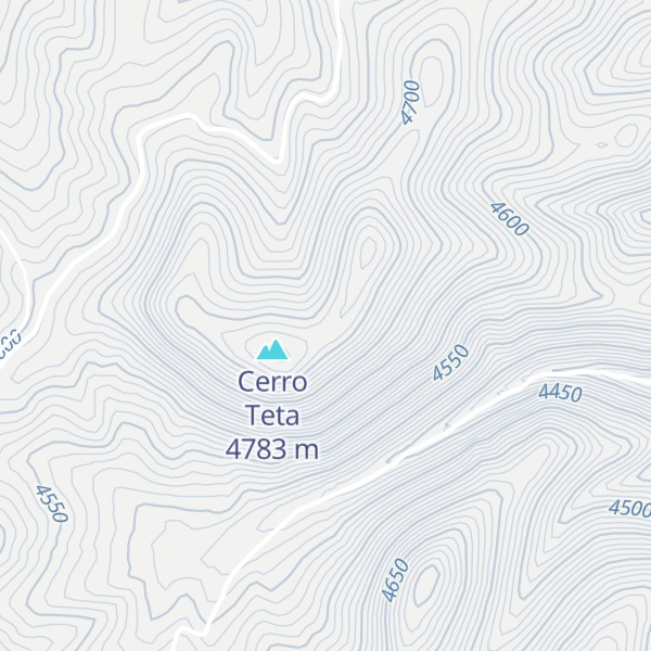 Map of Cerro Santa Ana