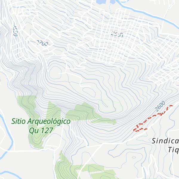 Map of Cerro Caramarca