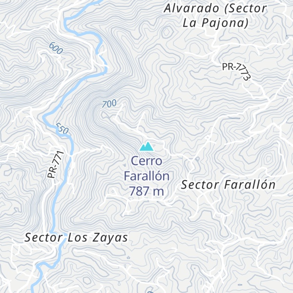 Map of Cerro Farallón
