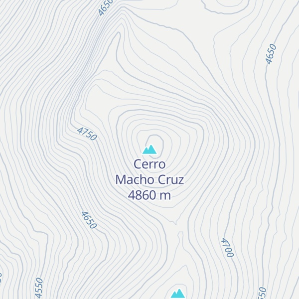 Map of Cerro Macho Cruz