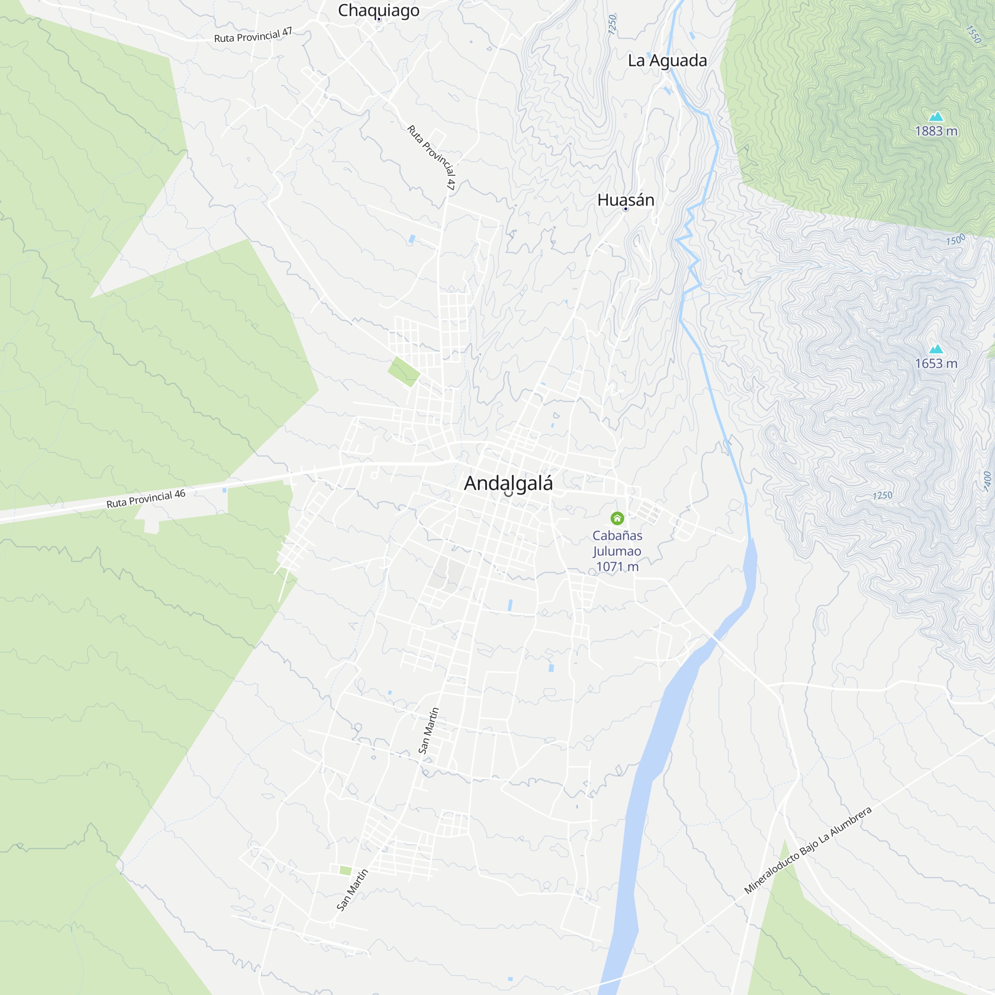 Cabañas El Tata map