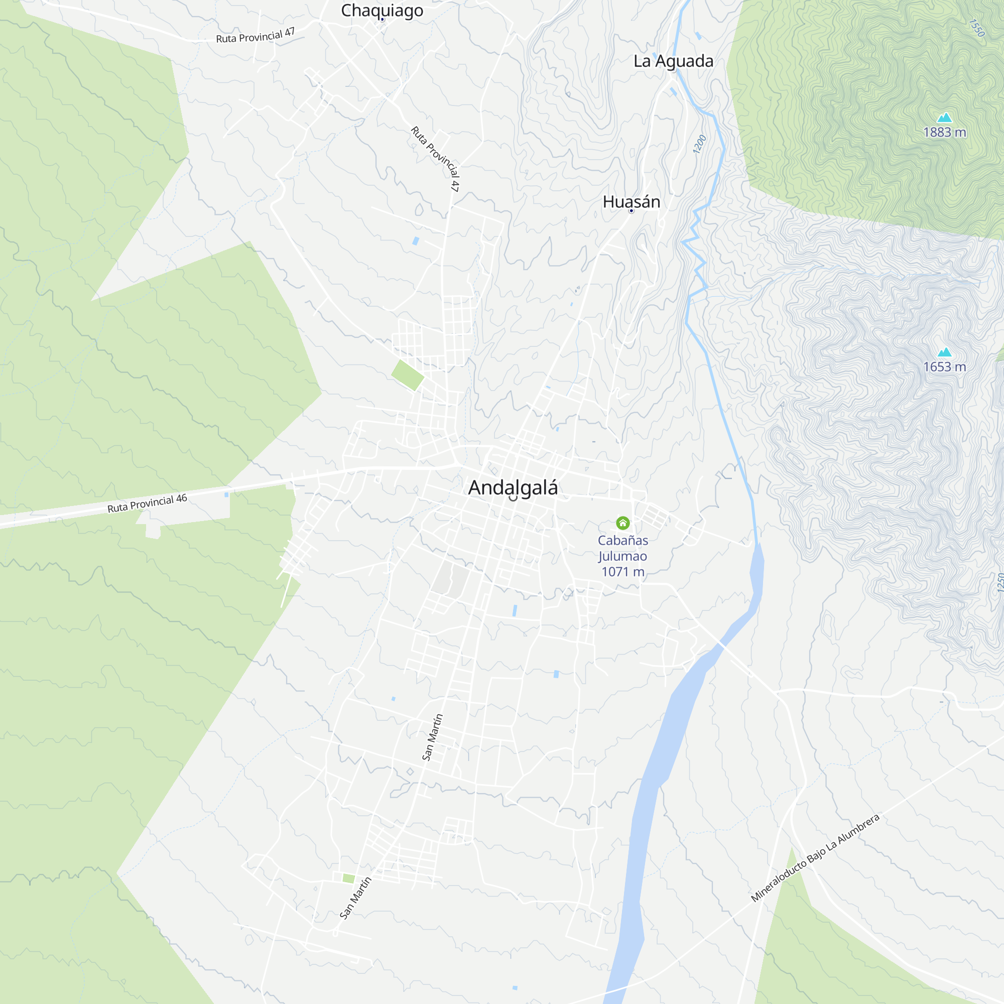 Cabañas El Tata map