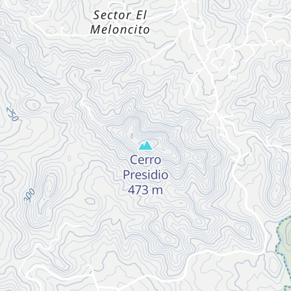 Map of Cerro Presidio