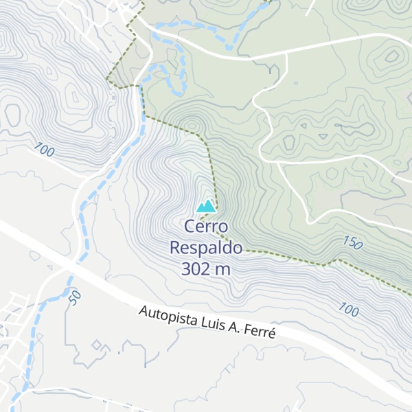 Map of Cerro Respaldo