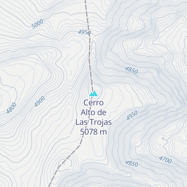 Map of Cerro Alto de Las Trojas