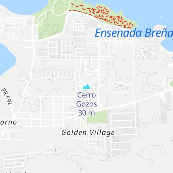 Map of Cerro Gozos