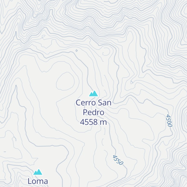 Map of Cerro San Pedro