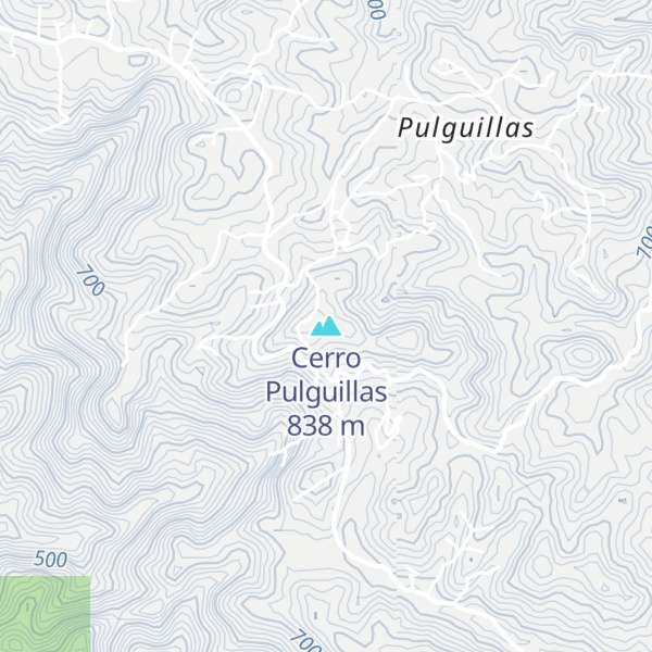 Map of Cerro Pulguillas