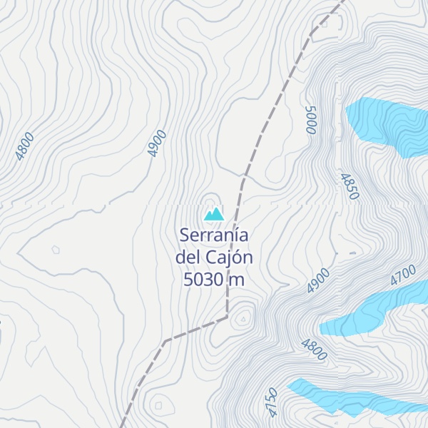 Map of Serranía del Cajón