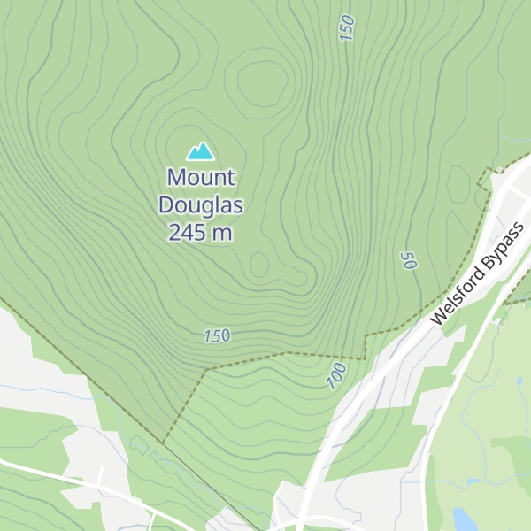Map of Bald Peak