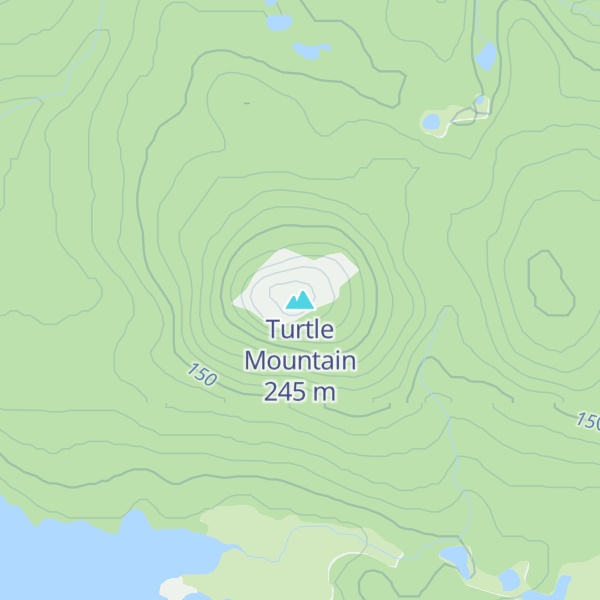 Map of Turtle Mountain