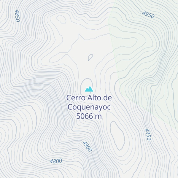 Map of Cerro Alto de Coquenayoc