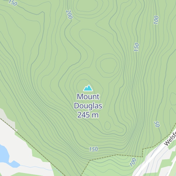Map of Mount Douglas