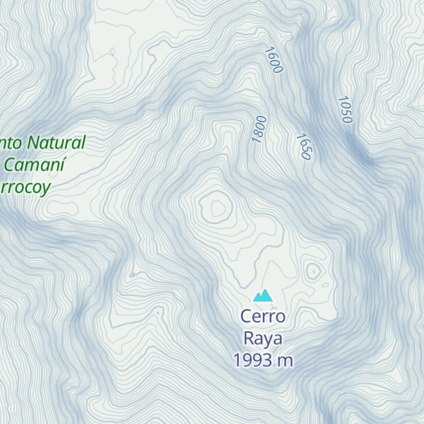 Map of Cerro Camaní