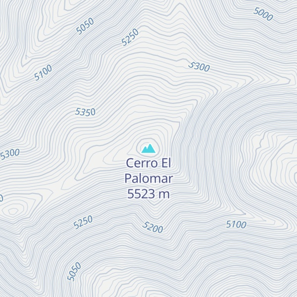 Map of Cerro El Palomar