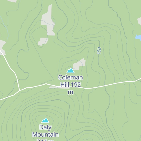 Map of Coleman Hill