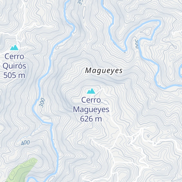 Map of Cerro Magueyes