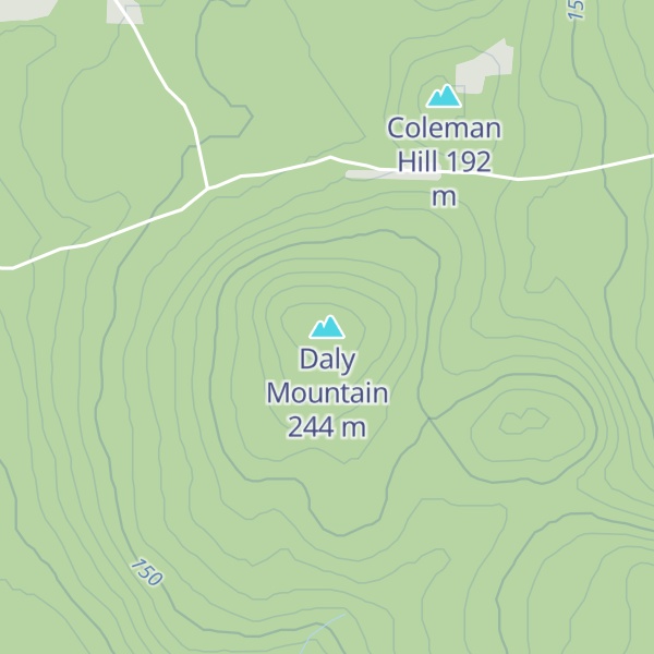 Map of Daly Mountain